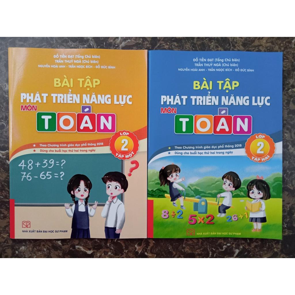 Sách - Combo Bài tập phát triển năng lực môn toán lớp 2 (Tập 1 + Tập 2)