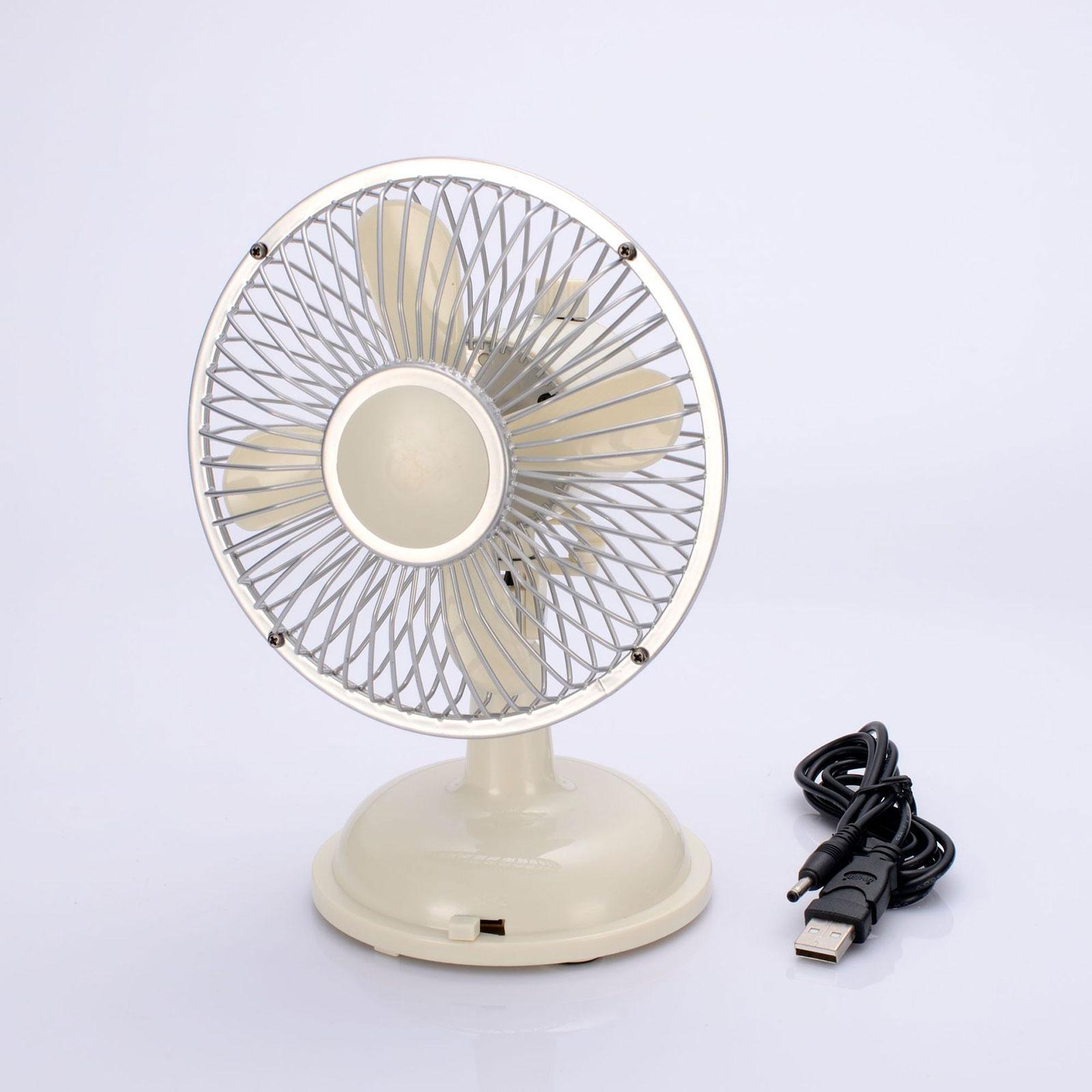 Mini Desk Fan Shaking Head Fans 2 Speeds Indoor Quiet Compact Small Cooling Fan Personal Portable Fan for Outdoor Home Desktop Office Camping