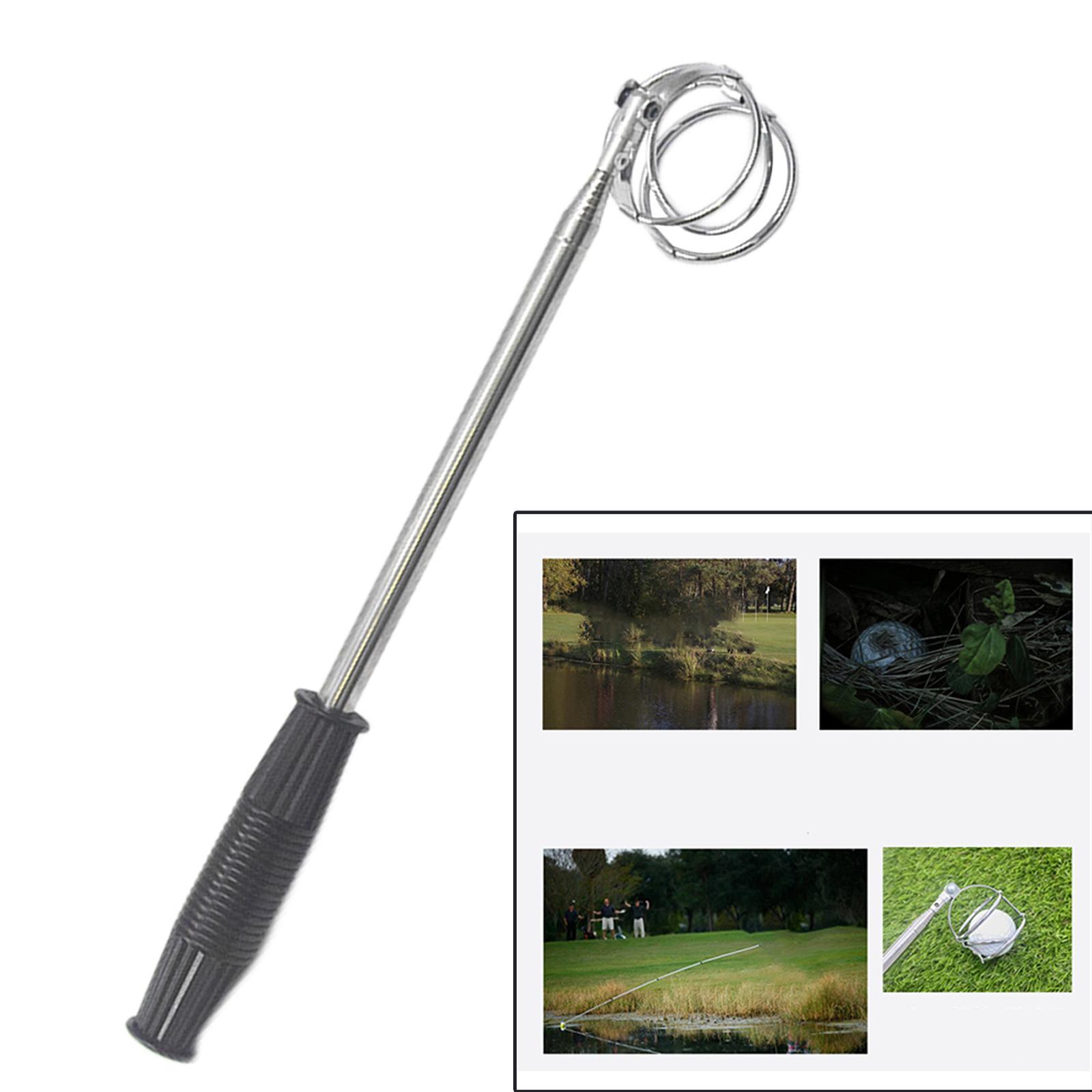 Golf Ball Retriever Stainless Steel Tool Telescopic Training Picker Pick Up