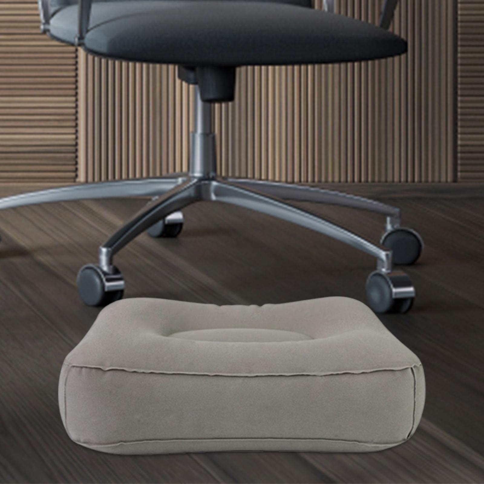 Foot Rest Pillow, PVC Inflatable Foot Rest Mat , Travel Foot Rest Pillow for Office, Home, Travel, Car, Airplane