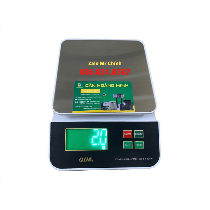 Cân Điện Tử Thực Phẩm Chống Nước Dùng Trong Nhà Bếp 5kg, 3kg QUA3/5. Chính Xác Tuyệt Đối, Chống Nước Cao. Sạc USB Tiện Dụng