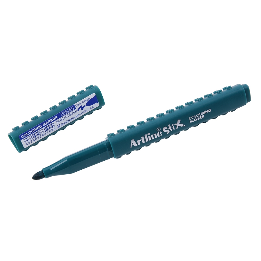 Bút Lông Màu Artline Stix ETX-300DGR - 1.2mm - Lục Đậm