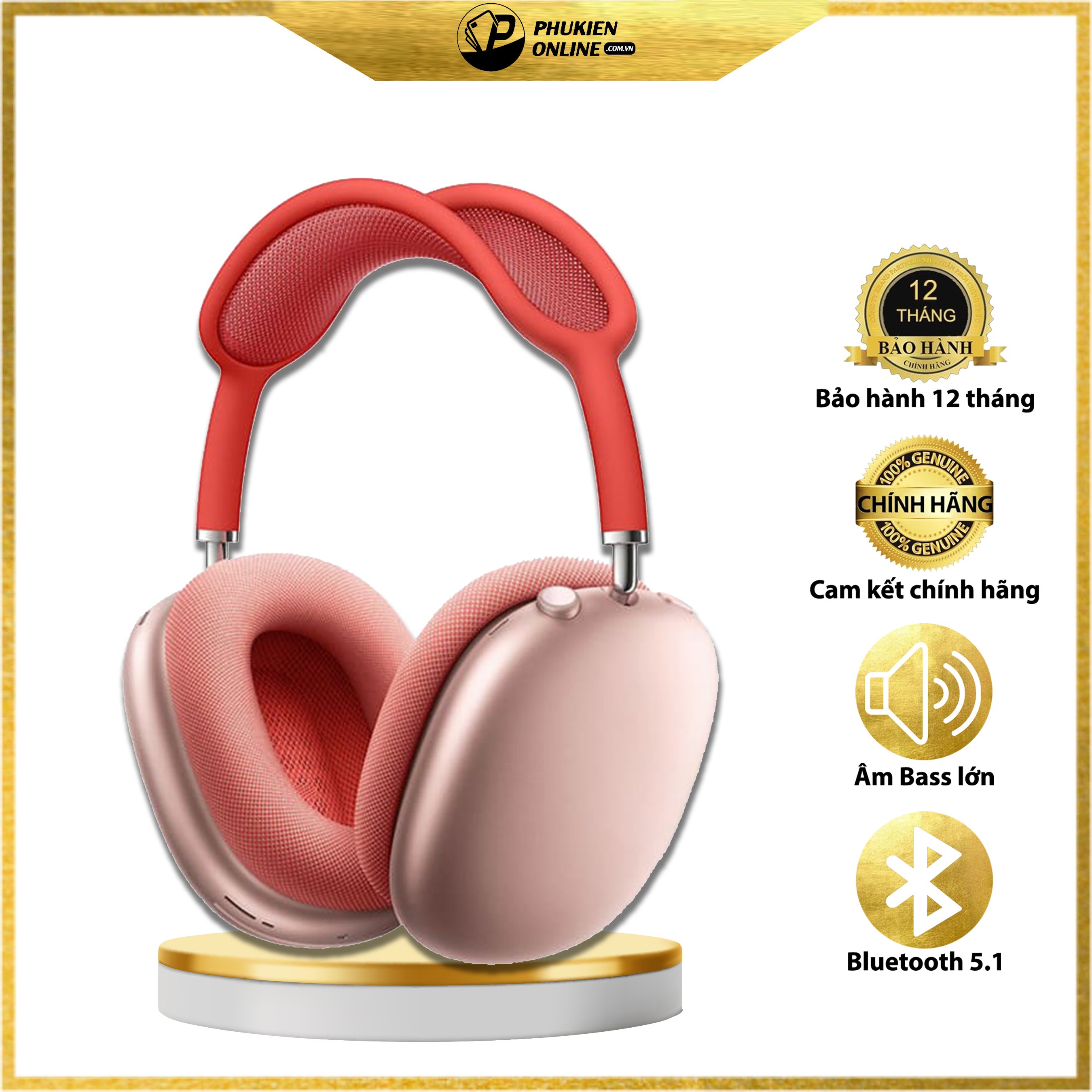 Tai Nghe không dây Bluetooth Floveme Air Max P9 - Chống Ồn - Có Micro Đàm Thoại - Hỗ Trợ Thẻ Nhớ SD - Âm thanh sống động - Hàng chính hãng