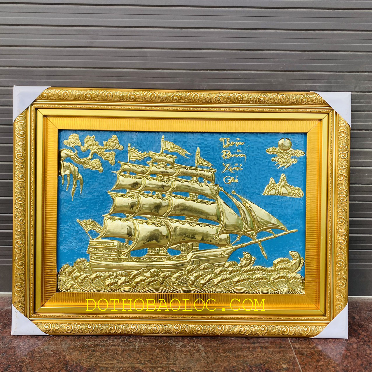 Tranh Thuận Buồm Xuôi Gió Bằng Đồng Cao 55cmx75cm