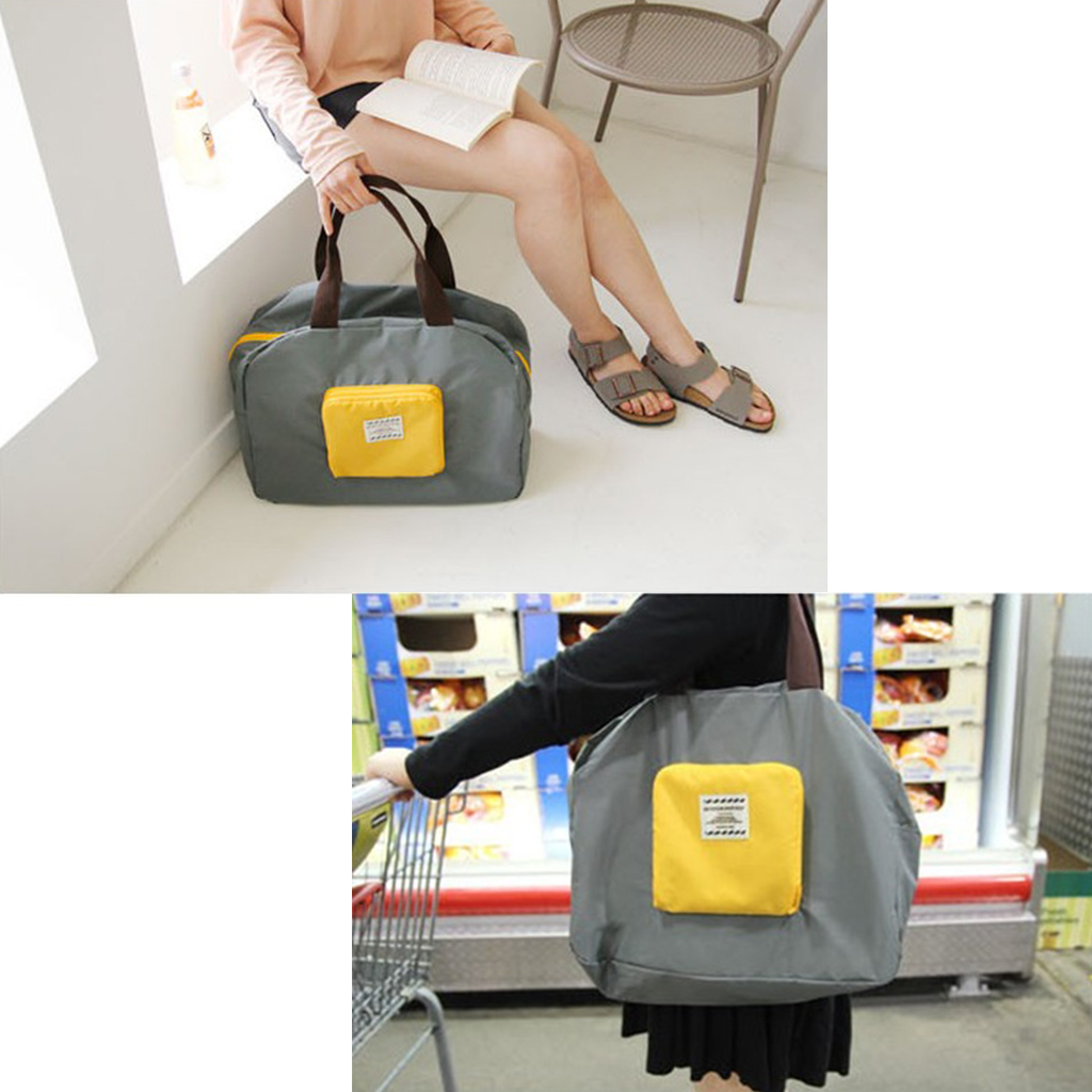 Túi xách du lịch gấp gọn, phong cách Hàn Quốc phù hợp cho cả nam và nữ, túi du lịch có màu sắc hài hoà rất đẹp