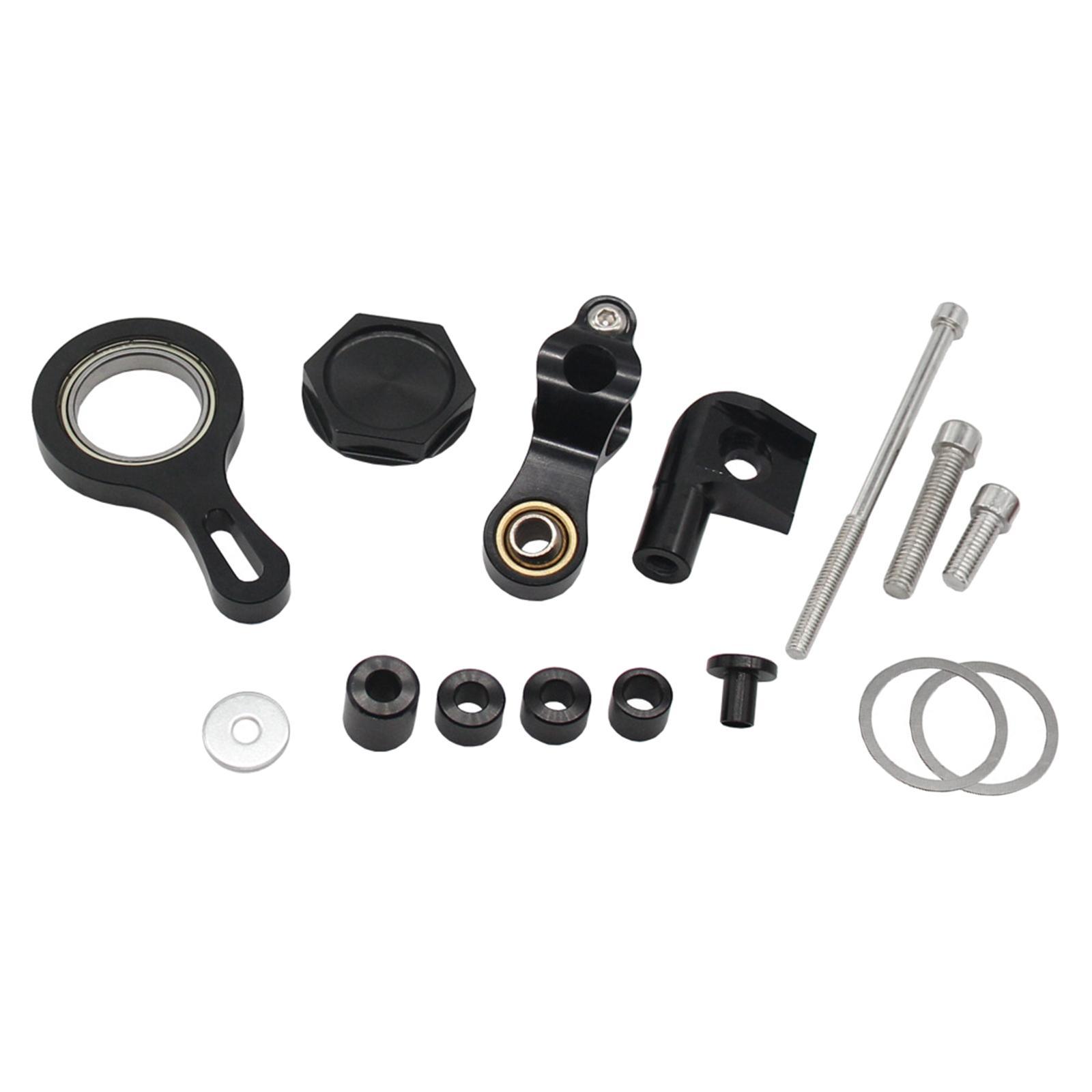 Motorcycle Steering Damper Bracket Mount Set for   R6  R1 Black