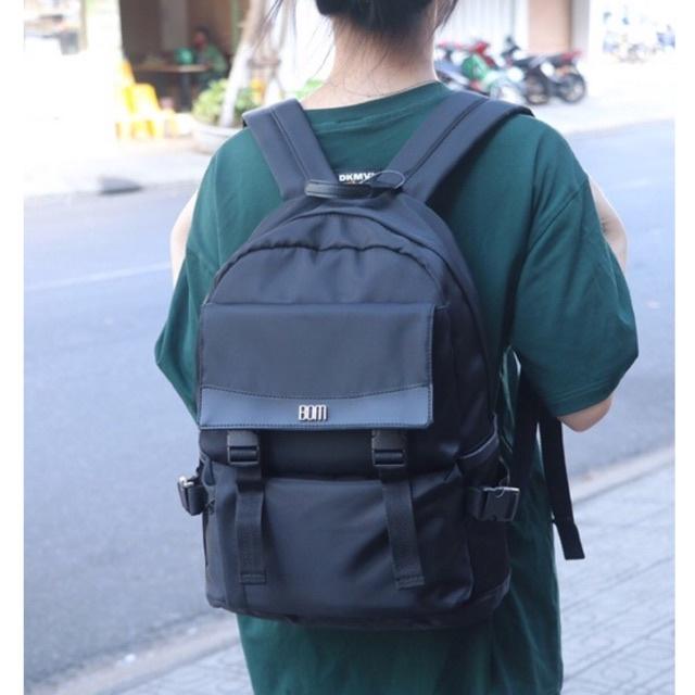 Balo học sinh, sinh viên thời trang unisex với chất dù cao cấp nhẹ bền - BOM