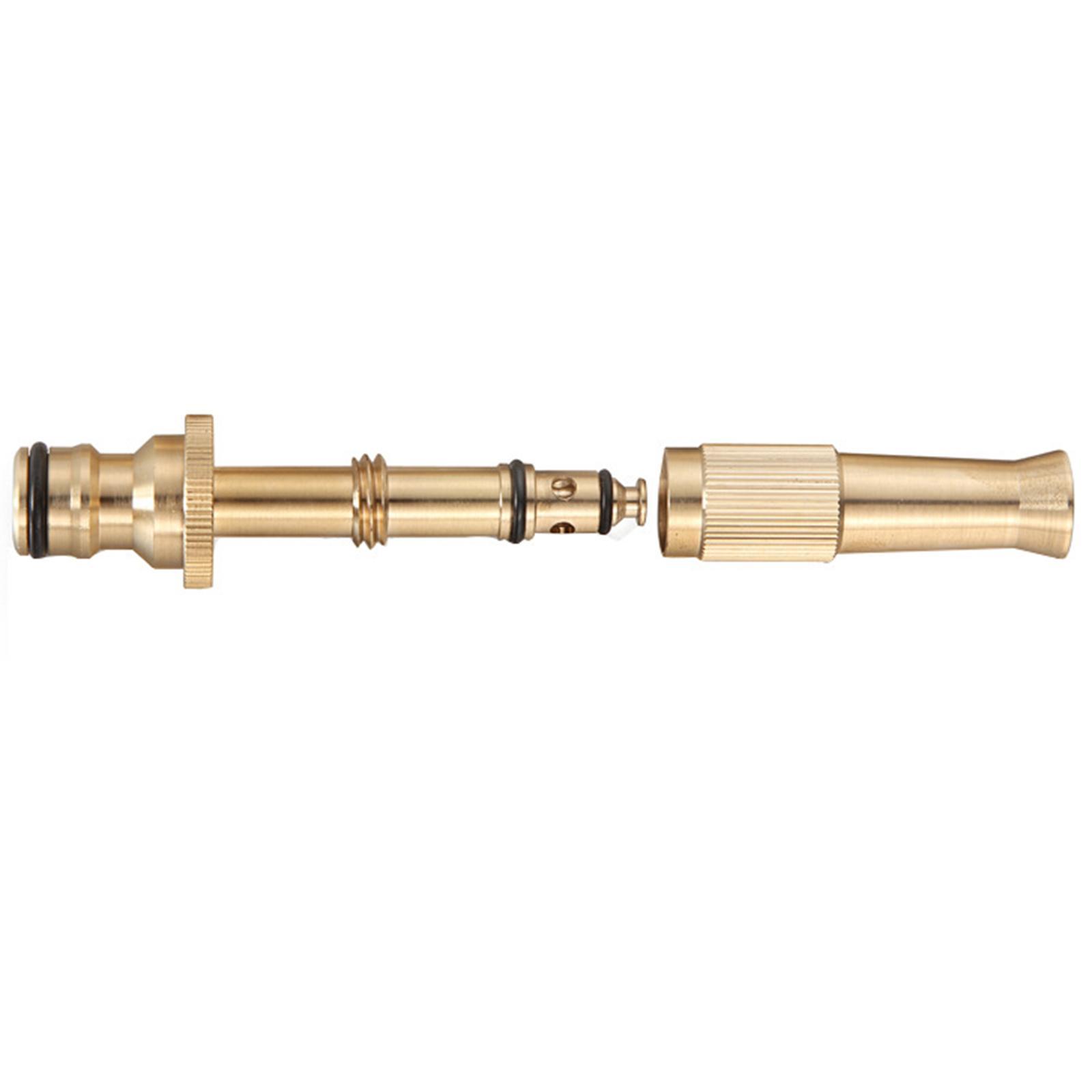 Brass Hose Nozzle Heavy Duty - High Pressure Hose Nozzle, for Garden Hose, Easy Twist Water Hose Nozzle Sprayer, Brass Nozzle Sprayer for Cars Wash