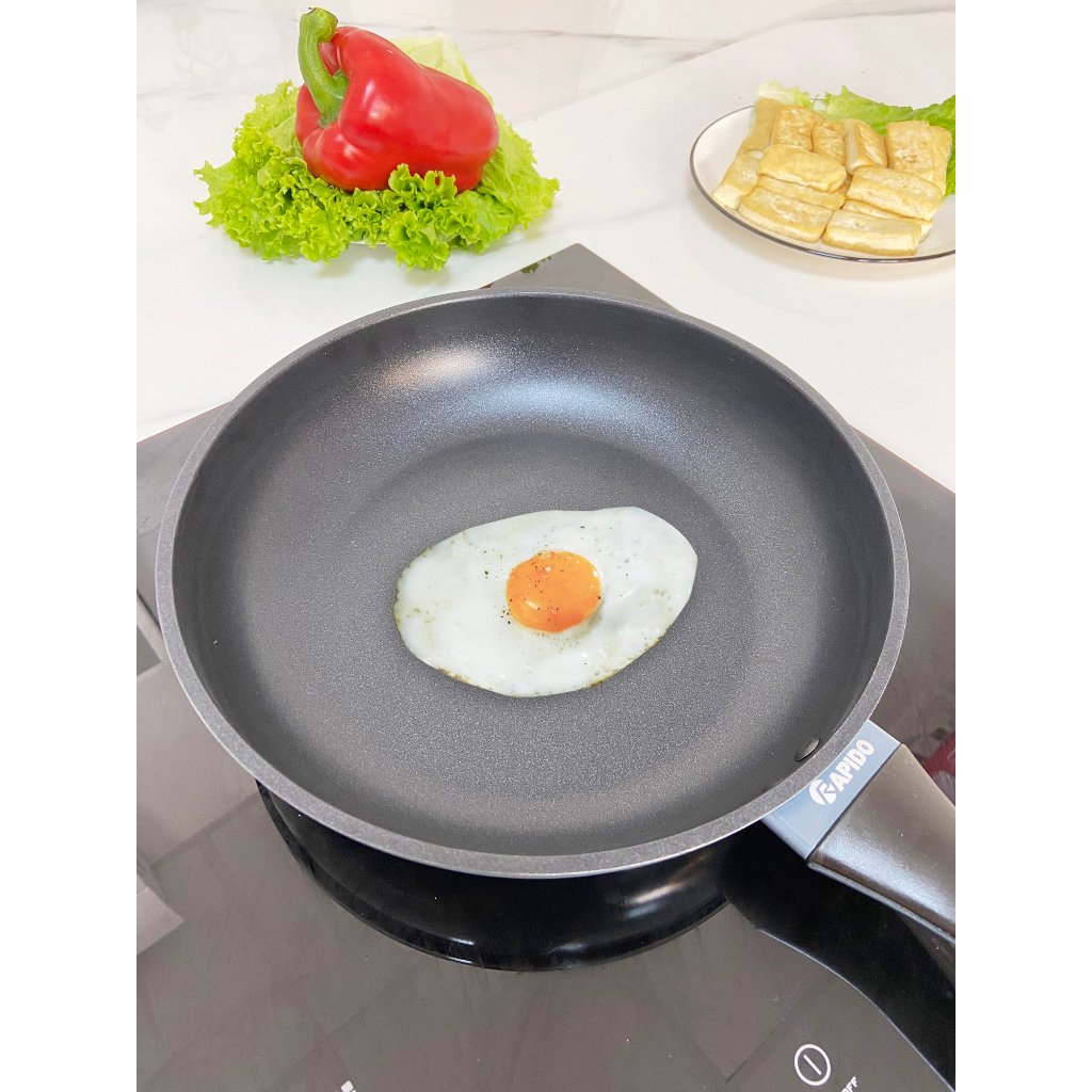 Chảo từ Rapido Whitford RP-RDB chính hãng cao cấp, men chống dính Whitford của Mỹ, 5 size 20, 22, 24, 26, 28cm - Hàng chính hãng - 24CM