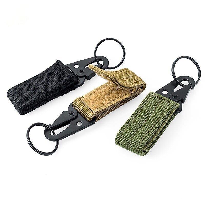 1PC Carabiner High Strength Nylon Key Hook MOLLE Webbing Buckle Hanging System Belt Buckle Hanging Camping Hiking Accessories