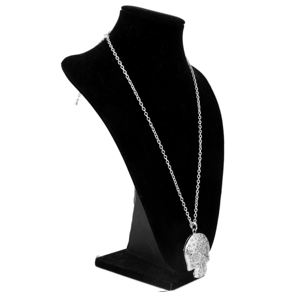 Rhinestone Hollow Pendant Chain Necklace Halloween Gift