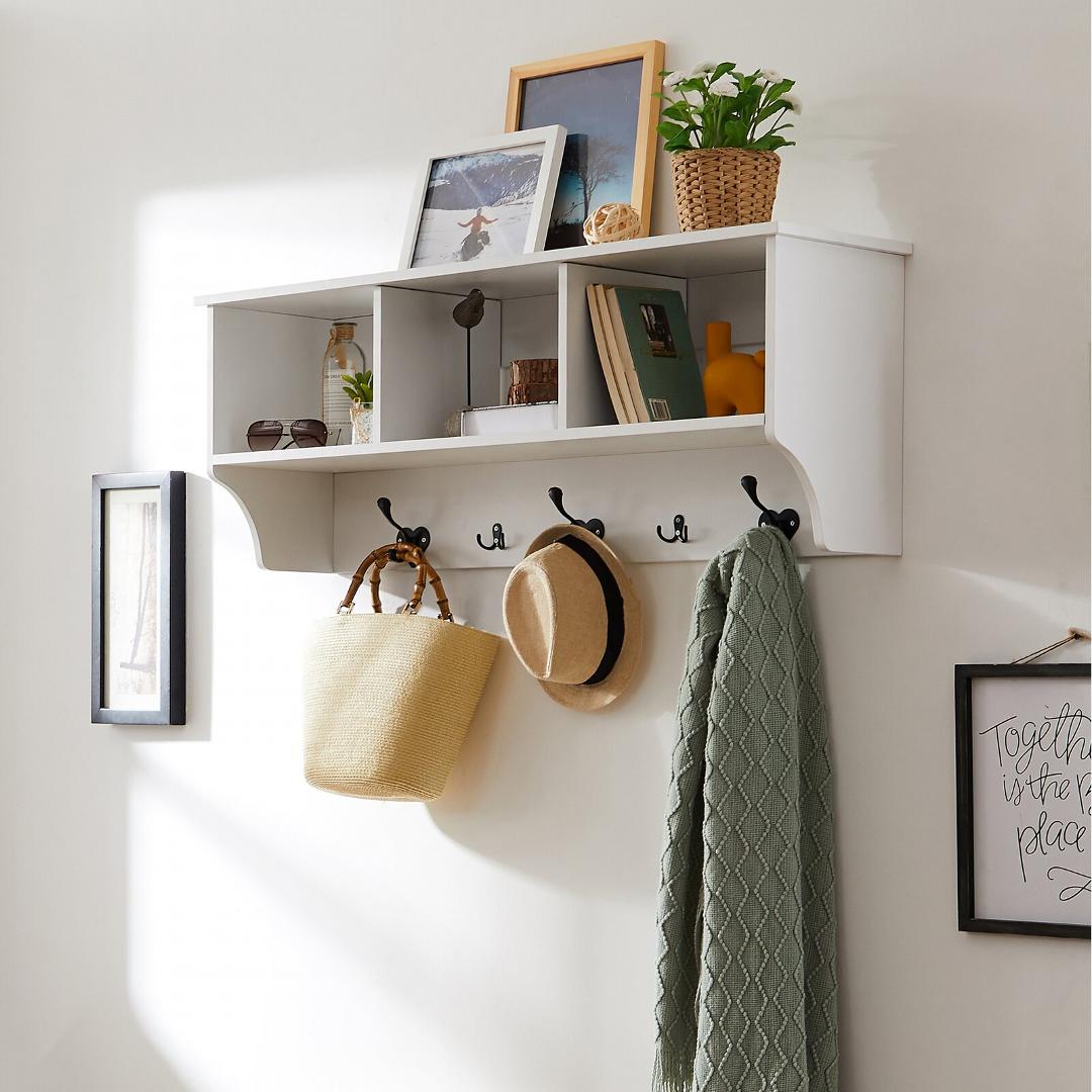 Kệ gỗ sảnh ra vào SMLIFE Harry | Gỗ MDF dày 17mm chống ẩm | D120xR30xC40cm