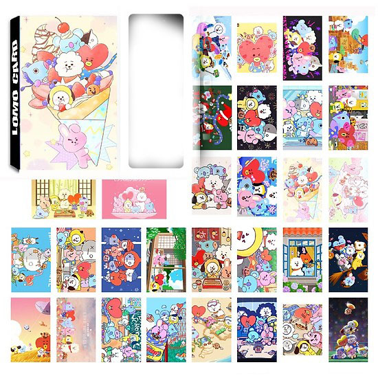 Lomo card BT21 BTS mới