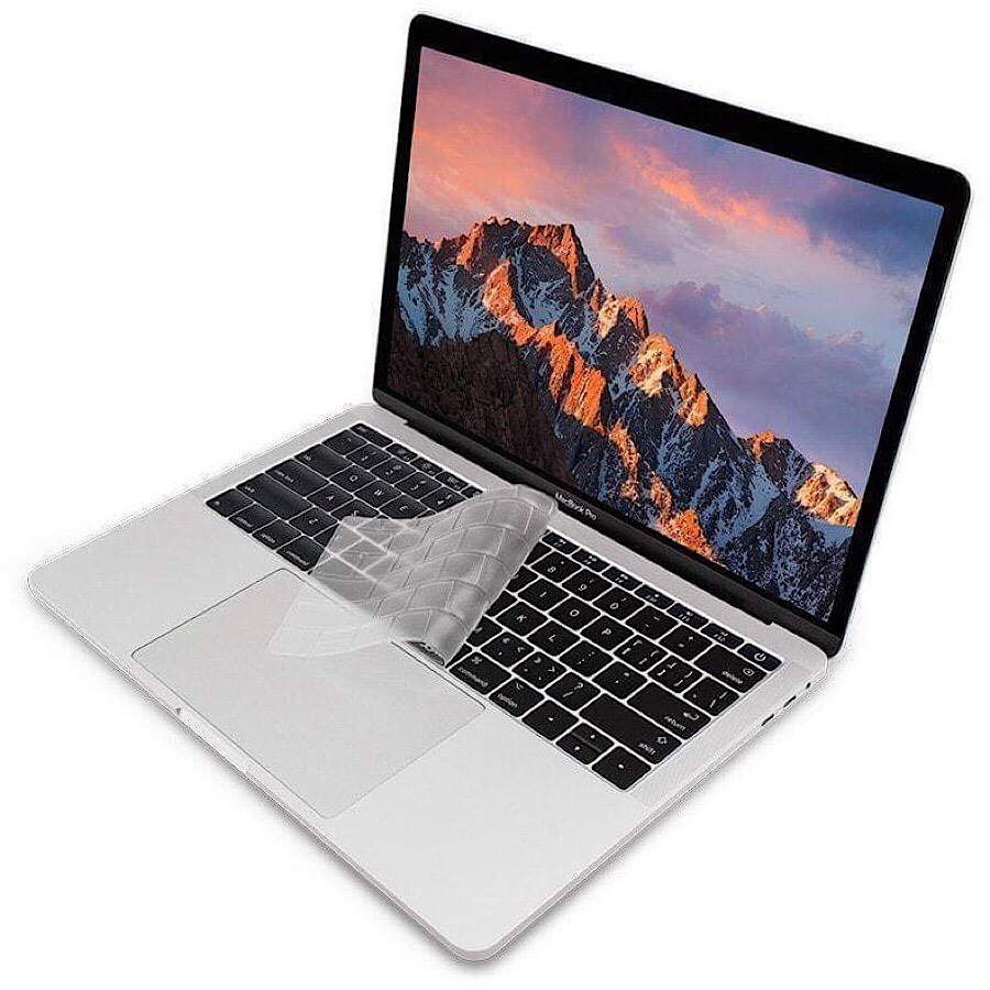 Miếng phủ bàn phím cho MacBook Pro 13 / 15 inch Không Touch Bar 2018 hiệu JCPAL FitSkin Tpu siêu mỏng 0.2 mm - Hàng nhập khẩu