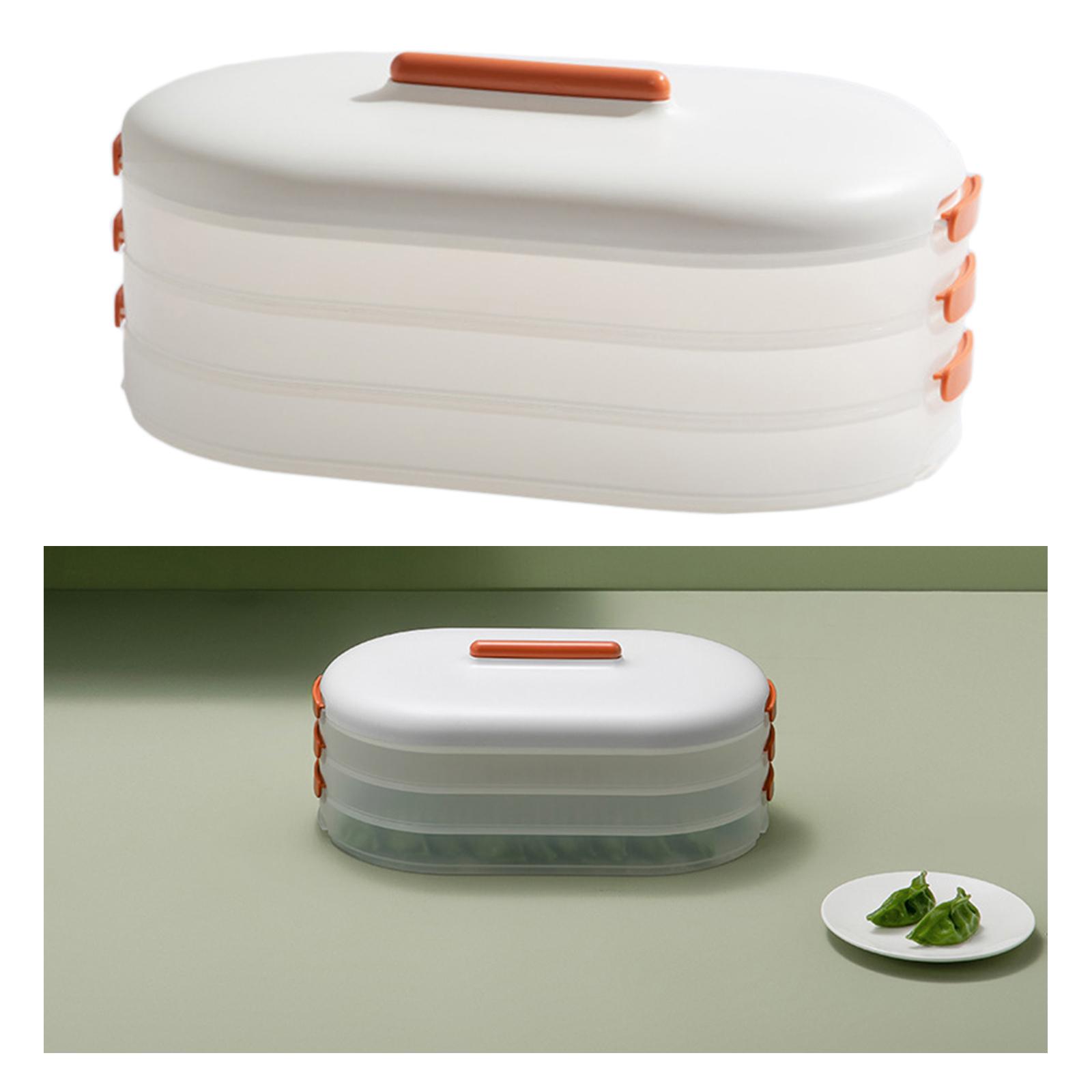 Fridge Food Storage Container Organizer Bins Dumpling Egg Keeper Holder Box