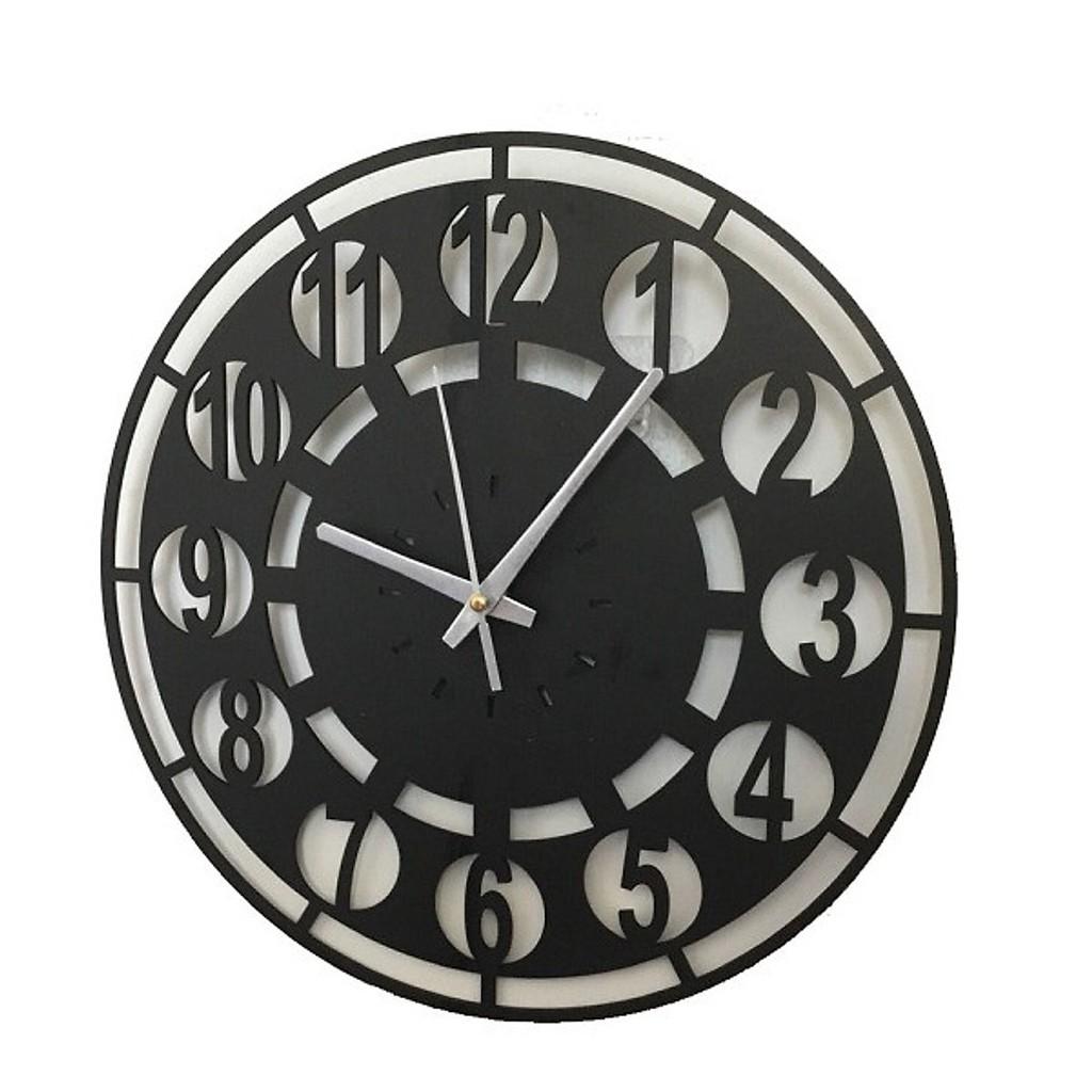 Đồng hồ gỗ treo tường DH2 - Quà tặng JONYDECOR