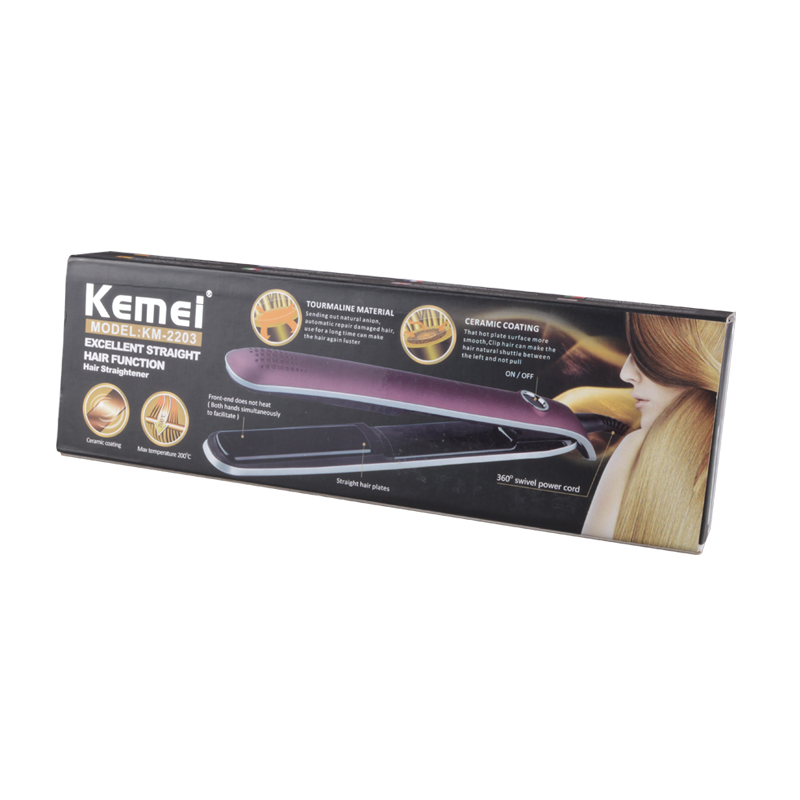 Máy duỗi tóc Kemei 2203 có điều chỉnh nhiệt