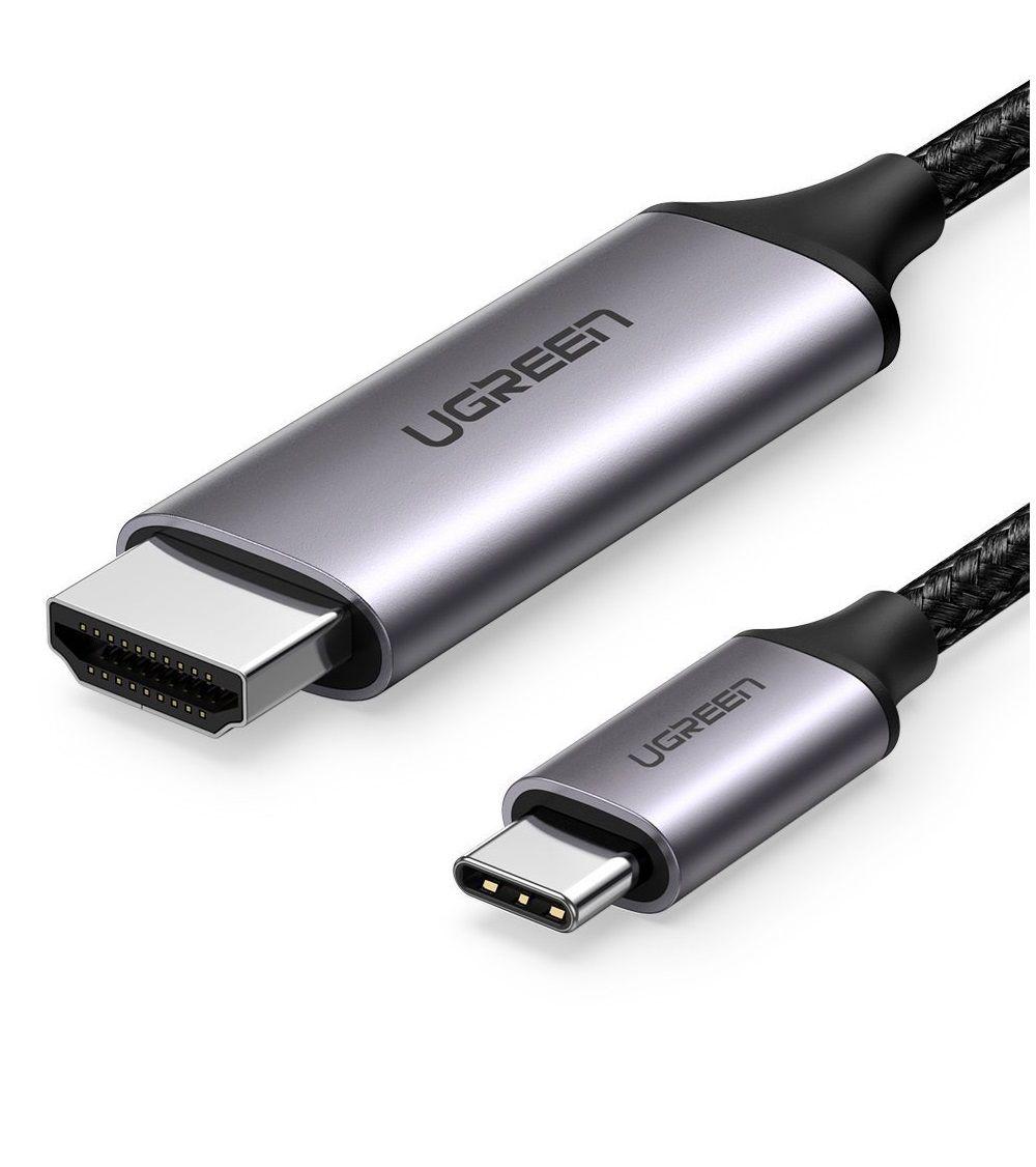 Ugreen UG50766MM142TK 3M 4K 60hz usb Type C sang HDMI Cáp dữ liệu truyền âm thanh hình ảnh - HÀNG CHÍNH HÃNG