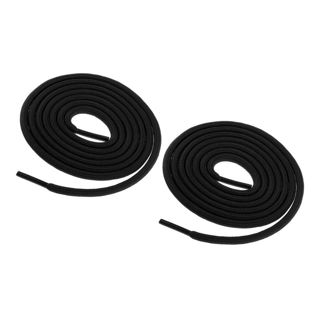 Round Athletic Shoe Laces for Sneakers Sport Running Shoe Black
