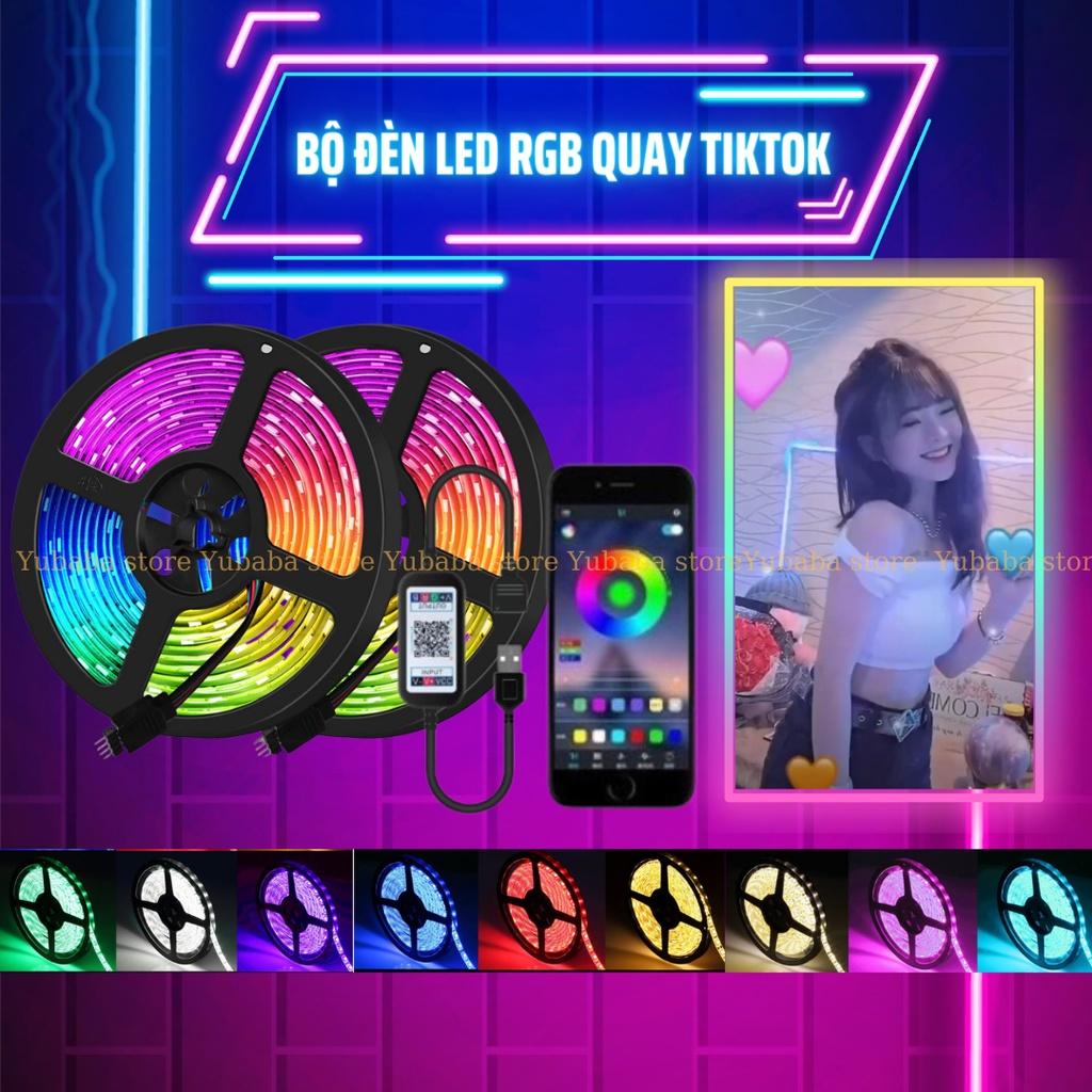 Đèn LED TikTok 5M Mix Đổi Màu RGB Quay Video Cuốn Hút Triệu View.Dùng App Điều Khiển IP 65 Chống Nước