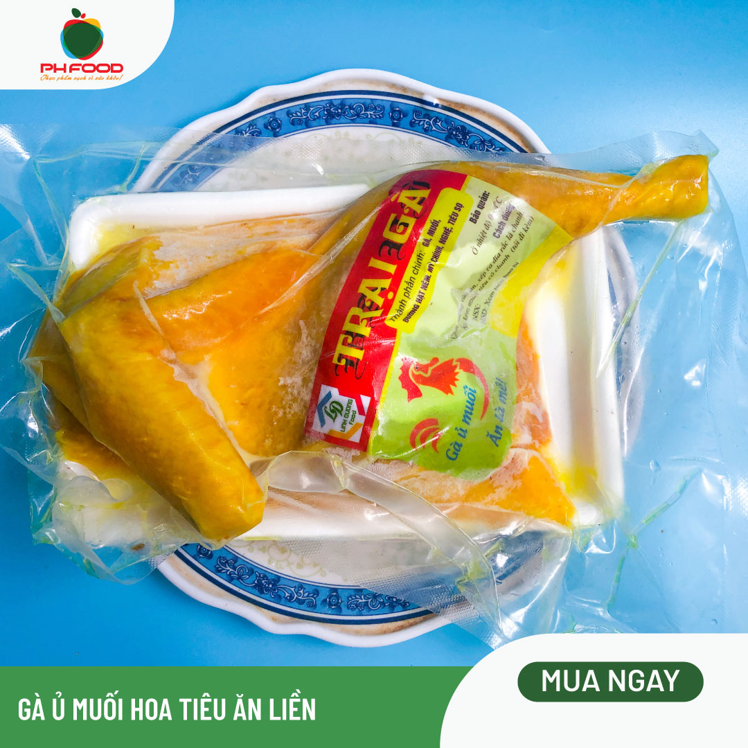 - Gà Ủ Muối Hoa Tiêu Ăn Liền - Nửa Con