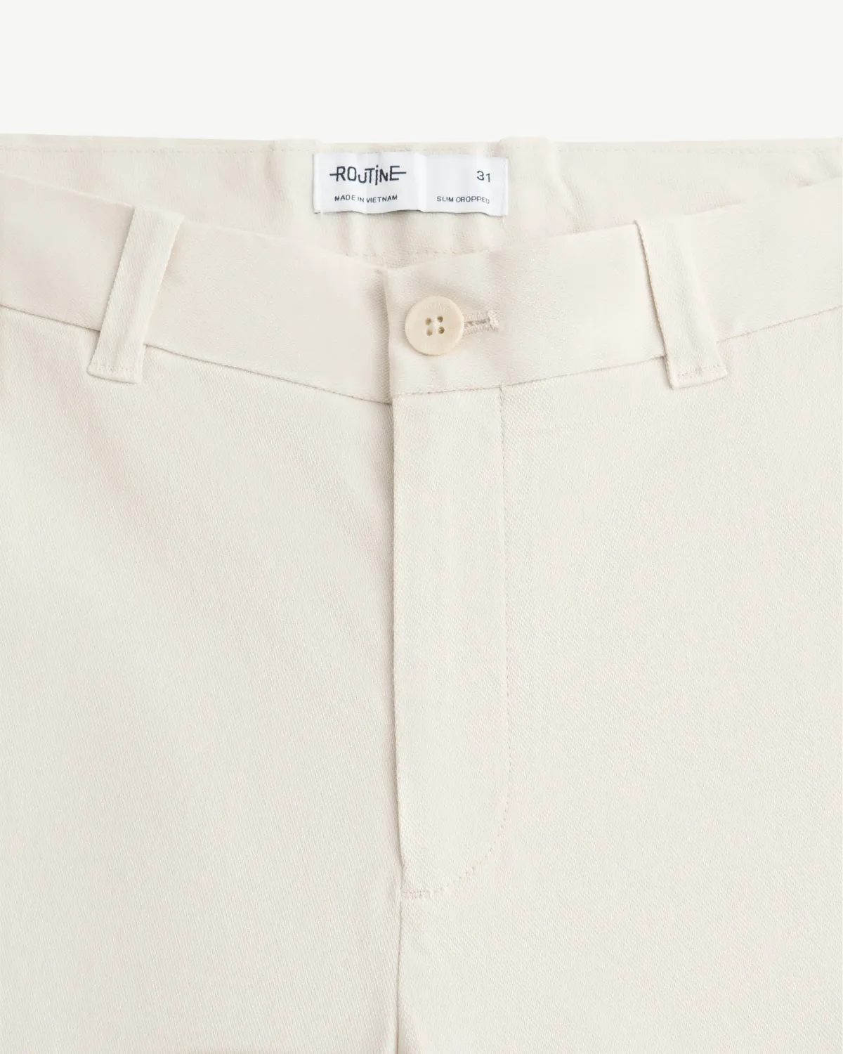 Quần kaki nam Form Slim cropped - ROUTINE 10F25PCA024