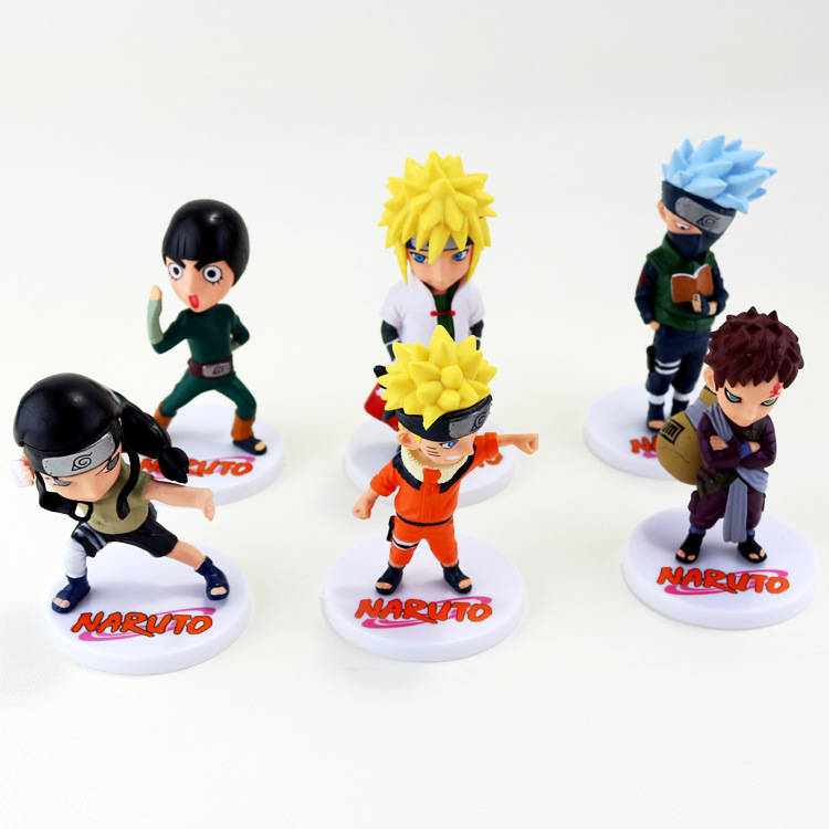 Bộ 06 Mô Hình Nhân Vật Naruto Cao 8-12cm