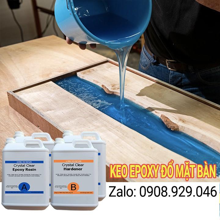 Keo Epoxy Đổ Mặt Bàn - Keo Epoxy Trong Suốt - 20KG