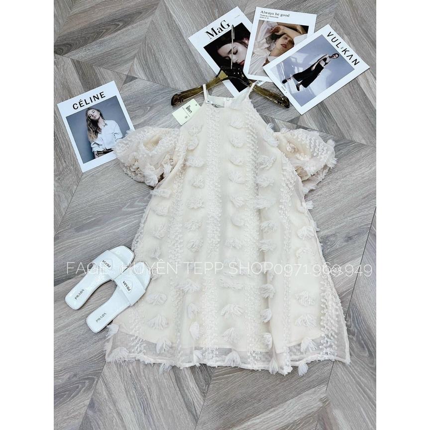 Váy bầu thiết kế M79 đầm bầu mùa hè công sở dáng suông thời trang màu trắng sau sinh bauxinh