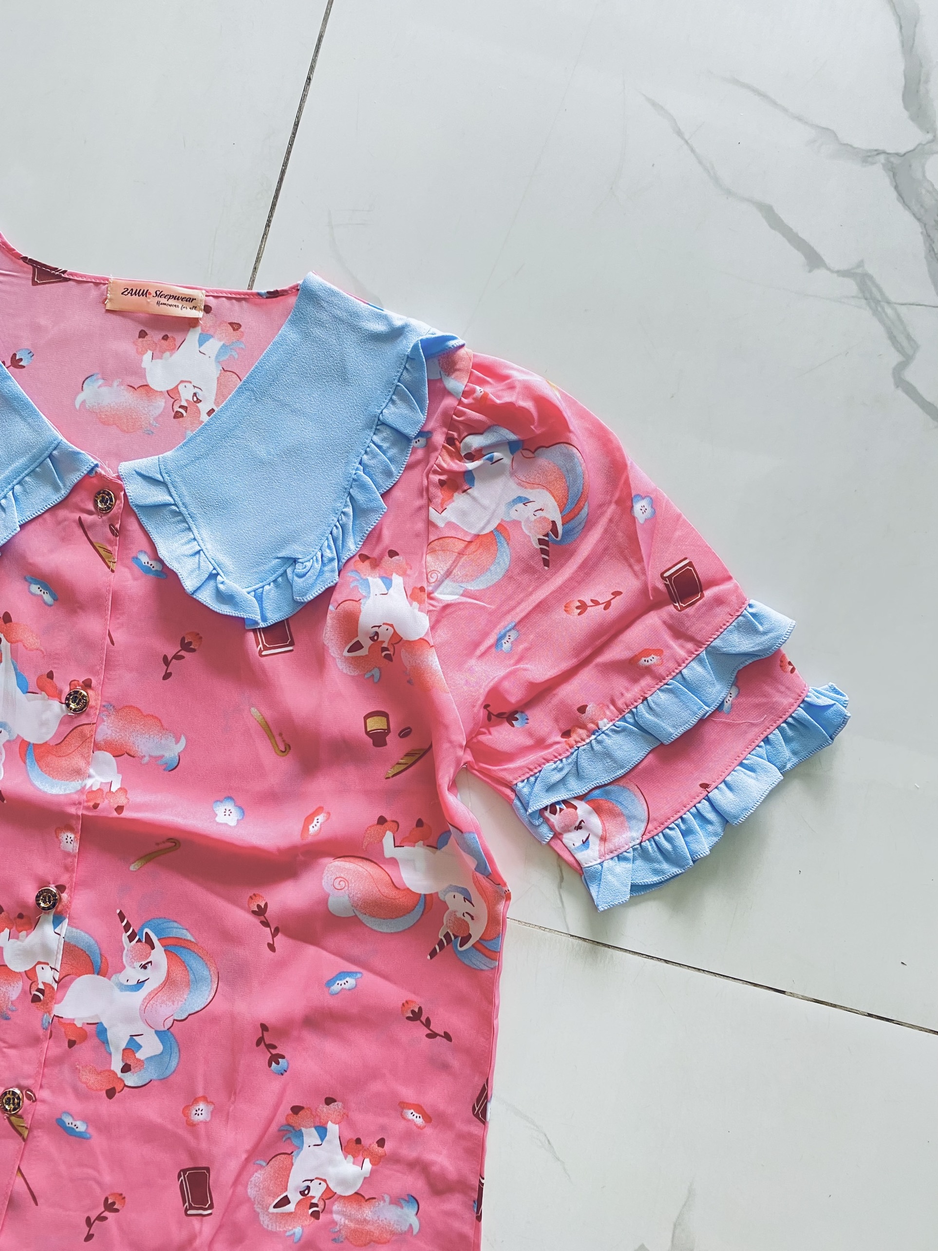 Bộ Pyjama Mặc Nhà Tiểu Thư Xinh Xắn