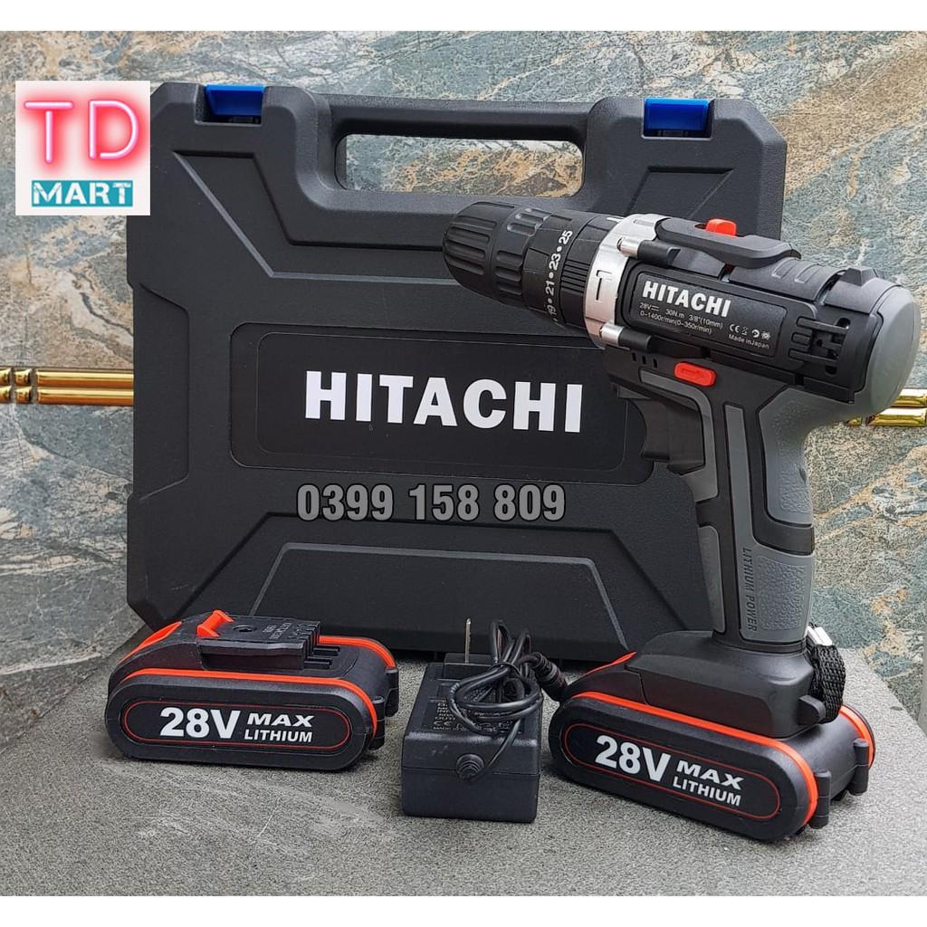 MÁY KHOAN PIN HITACHI 28V 3 chức năng ( có búa ) khoan tường