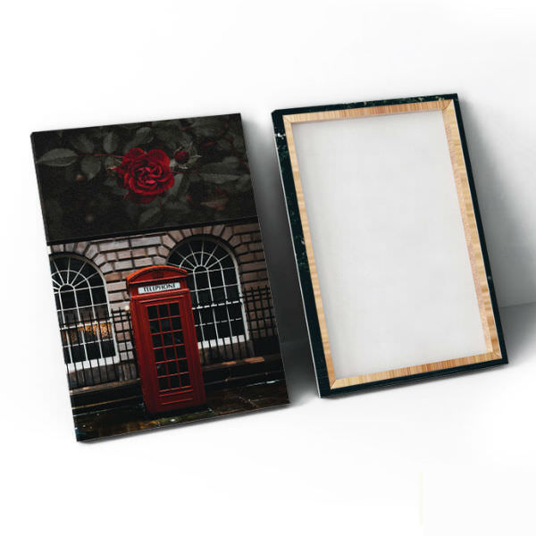 Bộ 3 Tranh Ép Gỗ MDF Treo Tường Quán Cafe "Red Umbrella" W172