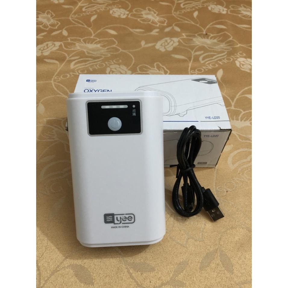 Máy Sủi tích điện 2 vòi 3w sử dụng pin lithium thời gian tích điện dài- Máy sủi đa năng khi mất điện, câu cá,