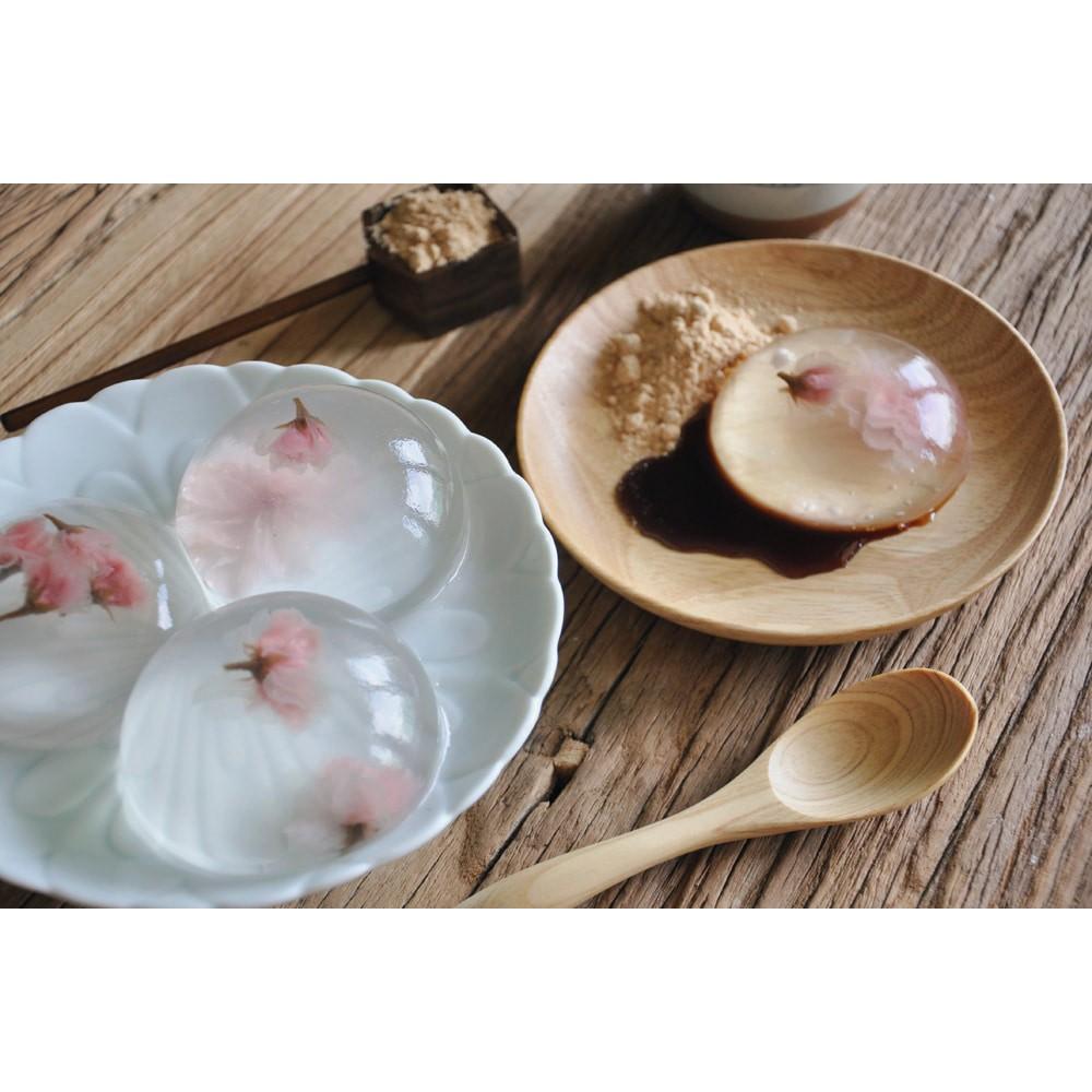 Khuôn silicon bán cầu làm bánh mochi giọt nước 4 ô