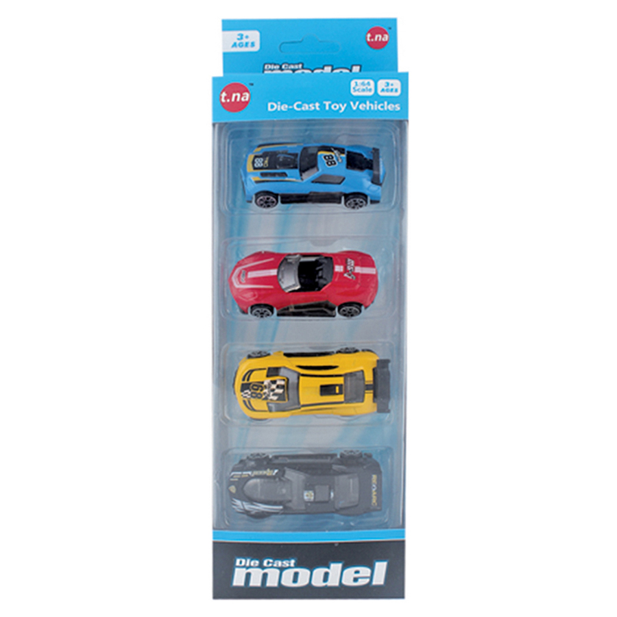 Bộ 4 xe mô hình kim loại TN-1019A (1:64)