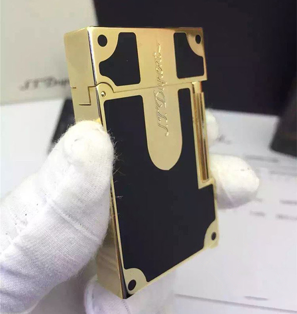 Vỏ Hột Quẹt Bật Lửa Upon D44V Sơn Mài Đen Khuyết Sang Trọng - Dùng Gas Đá Cao Cấp