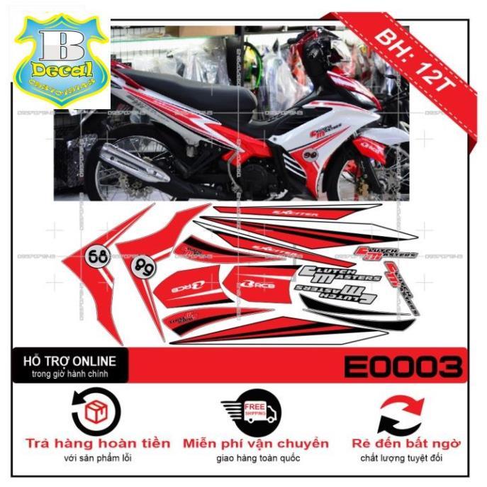 Tem rời dành cho EXCITER 2011 TRẮNG ĐỎ