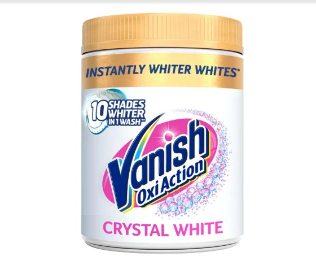 Bột giặt Cho Đồ Trắng Vanish Gold White - Không mùi, không hư sợi vải & da tay 1kg
