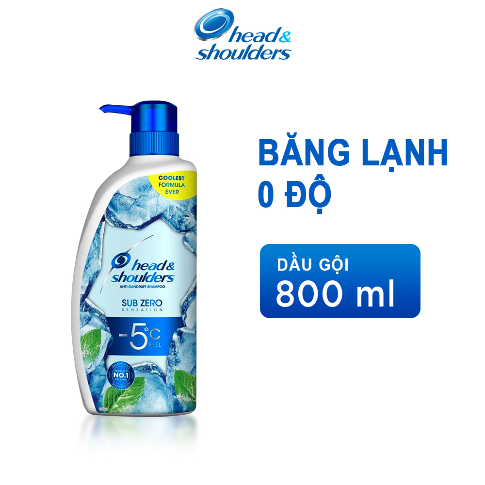 Dầu Gội Head &amp; Shoulders Sub-Zero Băng Lạnh 0 Độ 550ml