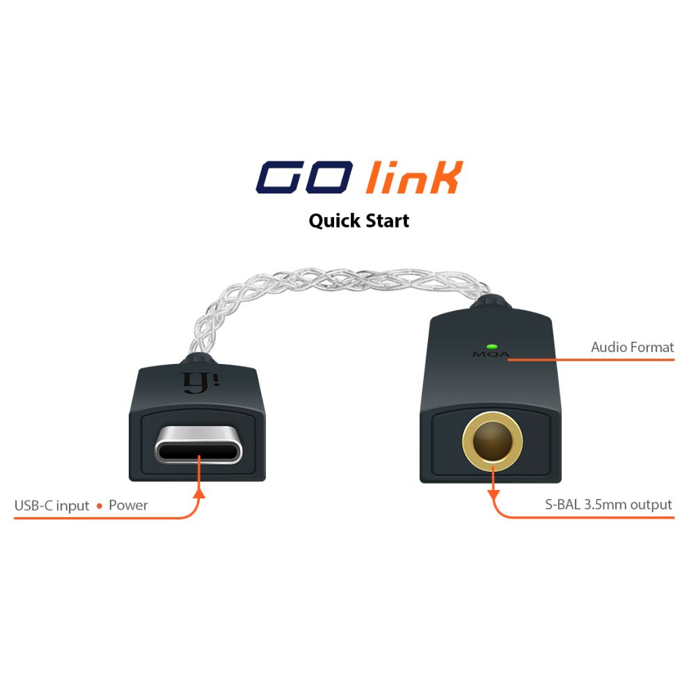 Thiết bị giải mã âm thanh di động DAC/Amp iFi GO LINK - Hàng chính hãng