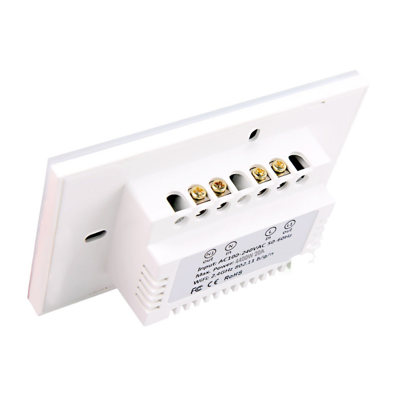 Công Tắc Wifi Bình Nóng Lạnh 20A Hẹn Giờ Tắt Chữ Nhật Điều Khiển Qua Ứng Dụng Tuya FW3-US