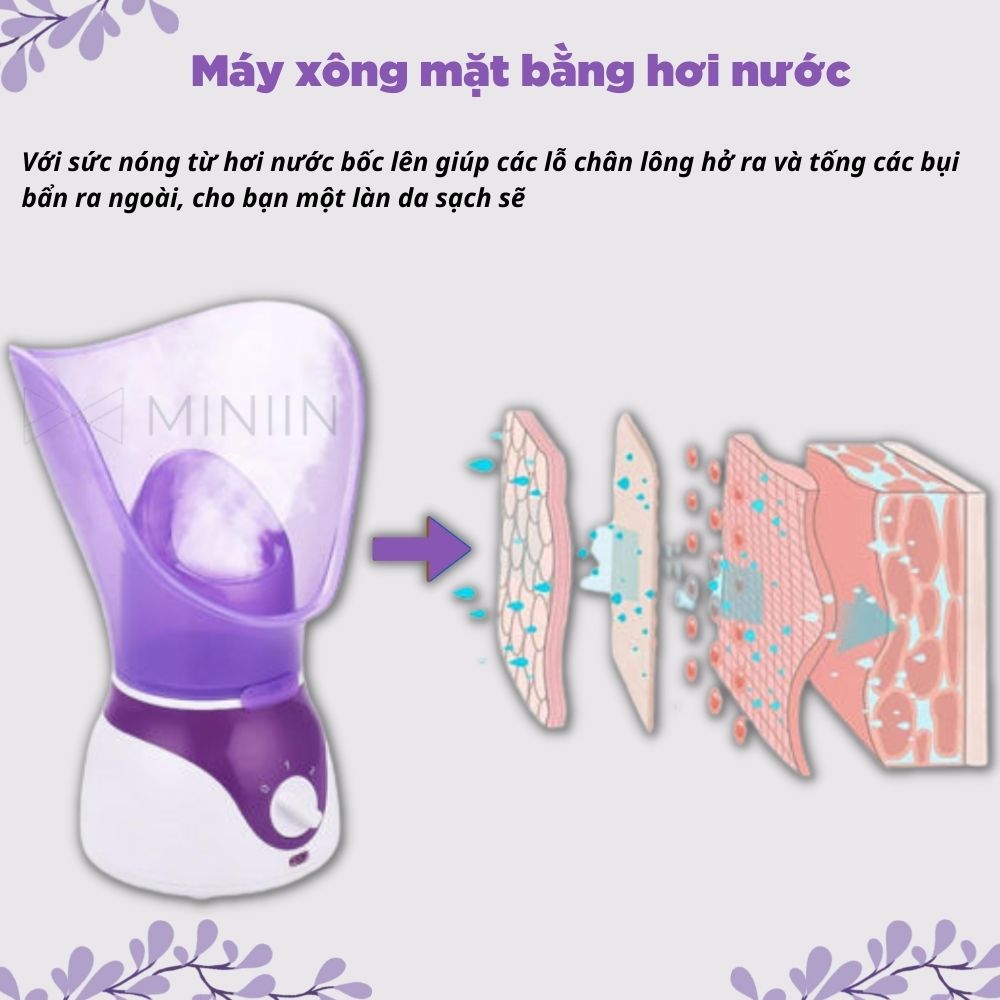 Máy Xông Tinh Dầu Mặt Mũi Họng Mini Hàng Chính Hãng MINIIN - Xông Hơi Thảo Dược Hoa Quả Tại Nhà - An Toàn Hiệu Quả