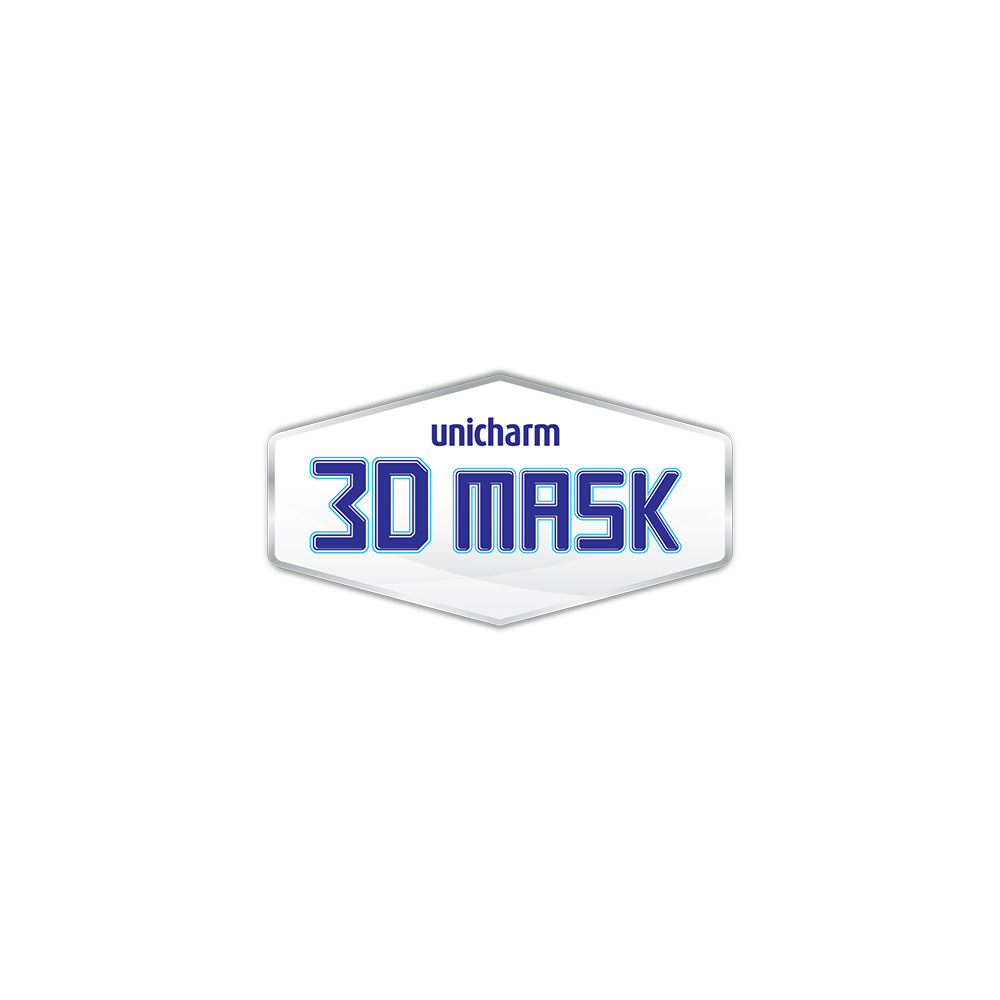 Bộ 6 Khẩu trang ngăn vi khuẩn Unicharm 3D Mask Virus Block (Ngăn được bụi mịn PM2.5) size M gói 5 miếng