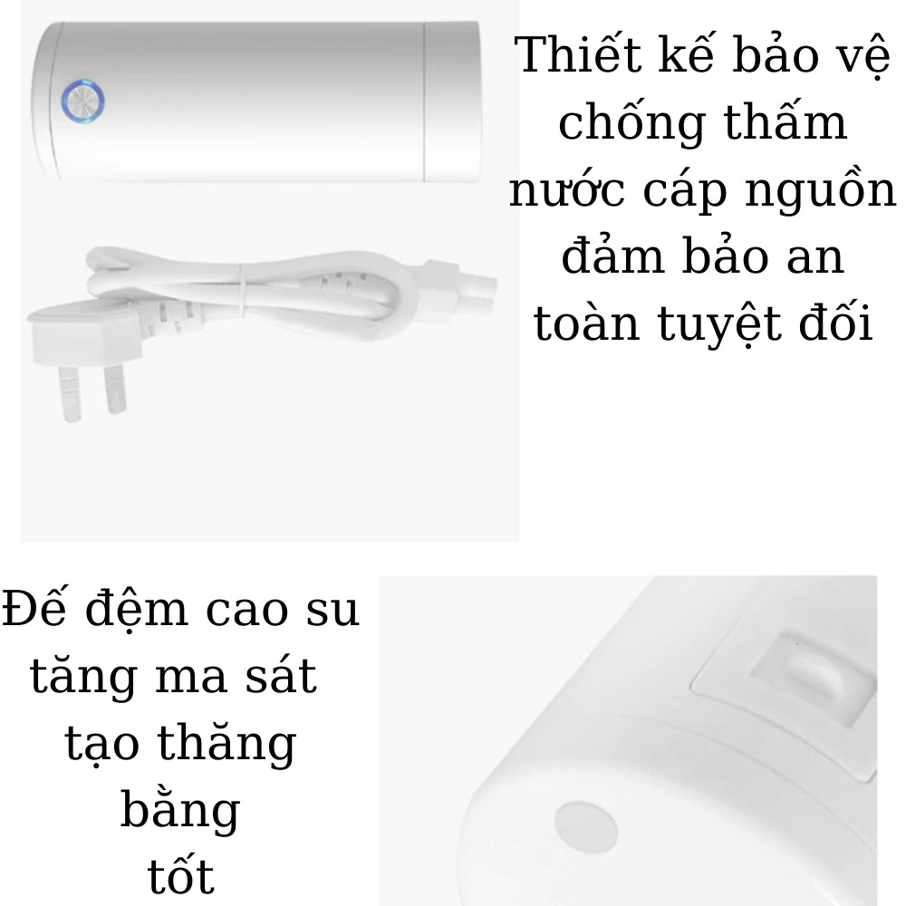 Bình đun nước kiêm giữ nhiệt TGN.02 dung tích 400ml - Bình giữ nhiệt cắm điện 220V thông minh cao cấp