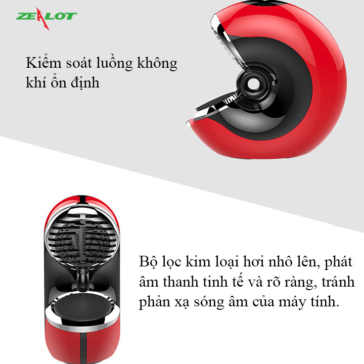 Loa bluetooth di dộng ngoài trời không dây Zealot hàng chính hãng âm thanh siêu trầm