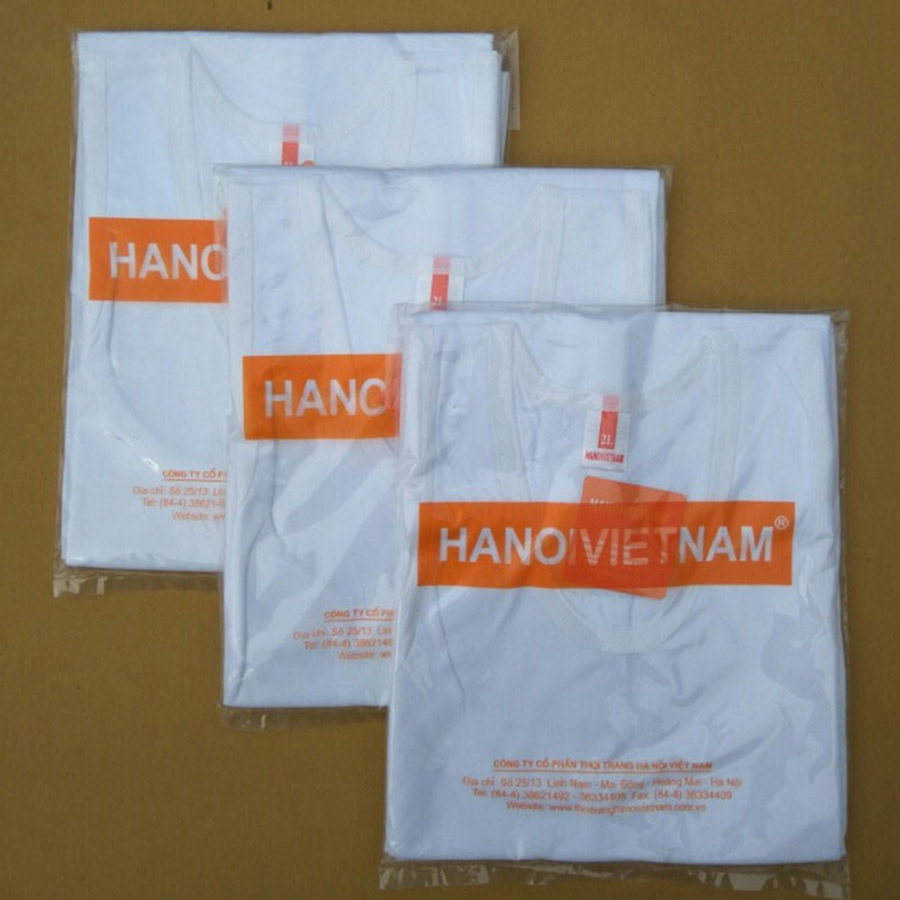 Bộ 03 áo lót nam kiểu ba lỗ trắng