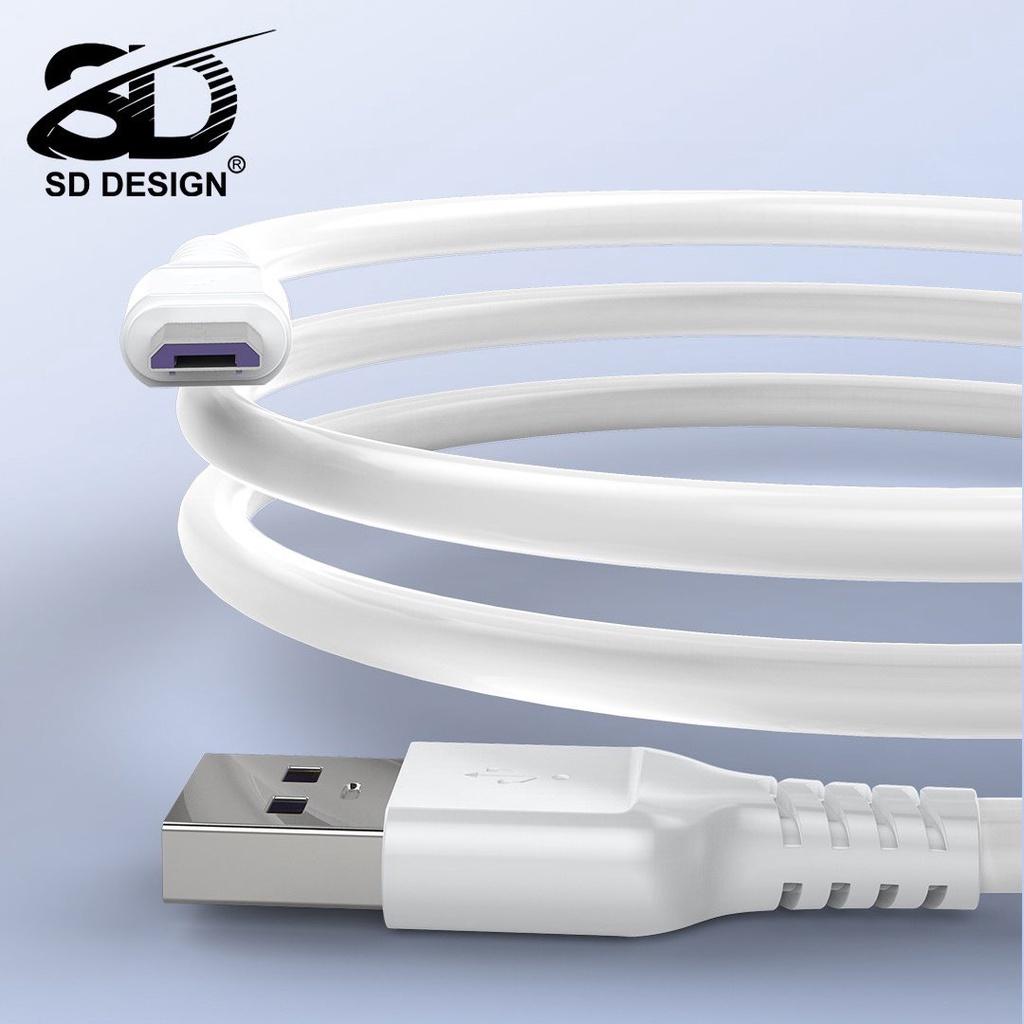 Cáp Sạc Micro 2.4A SD DESIGN L6 sạc ổn định dây dài 1m dùng cho samsung oppo xiaomi bảo hành 1 đổi 1