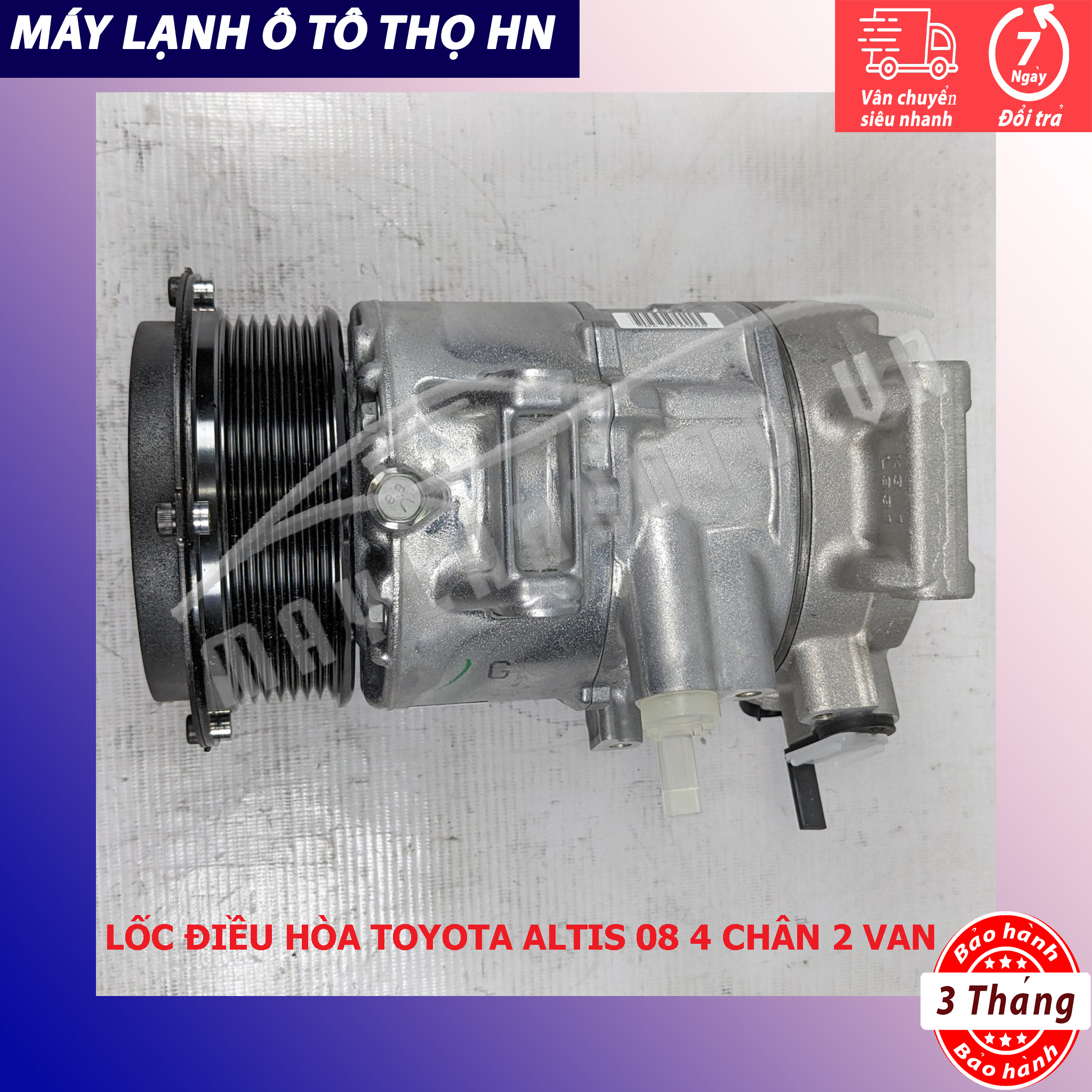 Lốc điều hòa Toyota Altis 2008 2009 2010 2011 2012 2013 2014 Denso Nhật 08 09 10 11 12 13 447150-4840