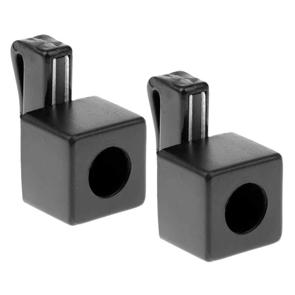 2 Pieces Billiards Accessories Magnetic Pool Cue Chalk Holder with Belt Clip