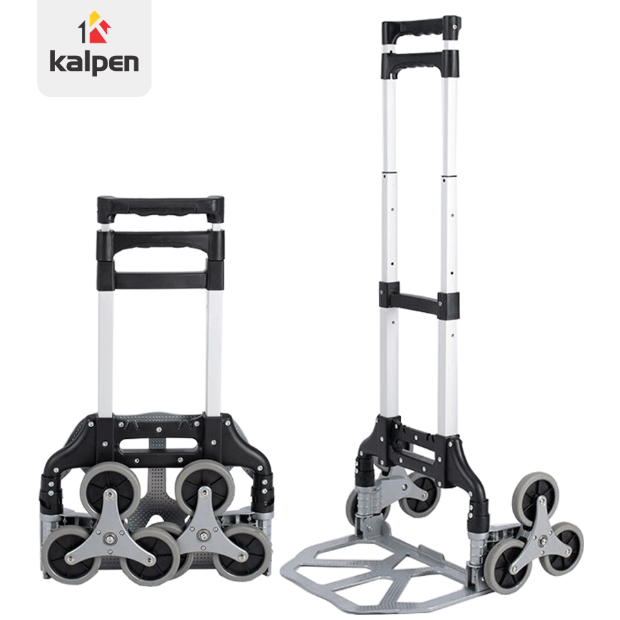 Xe (Kéo) Đẩy Hàng - 6 Bánh Leo Cầu Thang Thông Minh - Trọng Tải Lên Đến 150kg (Kalpen XKK01) Hàng Chính Hãng